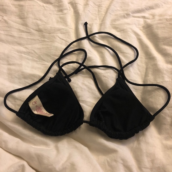 NWOT Black Bikini Top - Picture 2 of 2